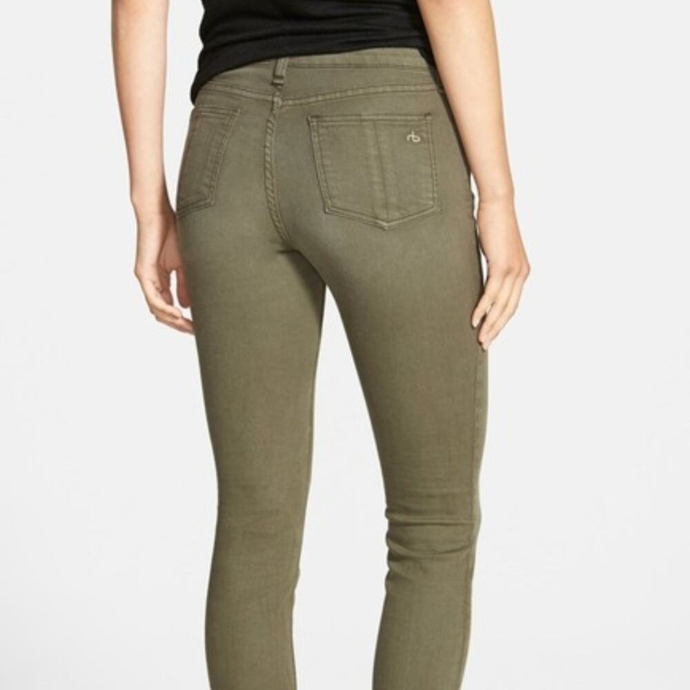 RAG & BONE The Skinny Jeans Dist Fatigue 25 - Picture 3 of 8